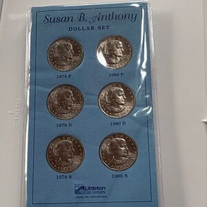 Susan B. Anthony Dollar Set - Silver uncirculated